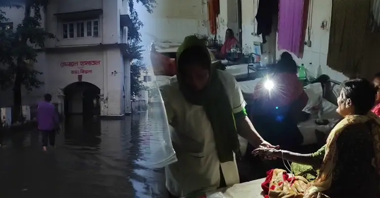 জলাবদ্ধ কুমিল্লা সদর হাসপাতাল